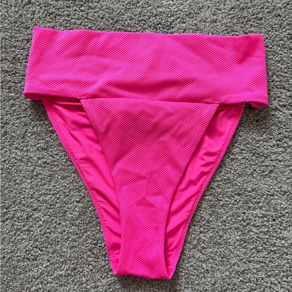 Aerie Hot Pink Cheeky Bikini Bottom